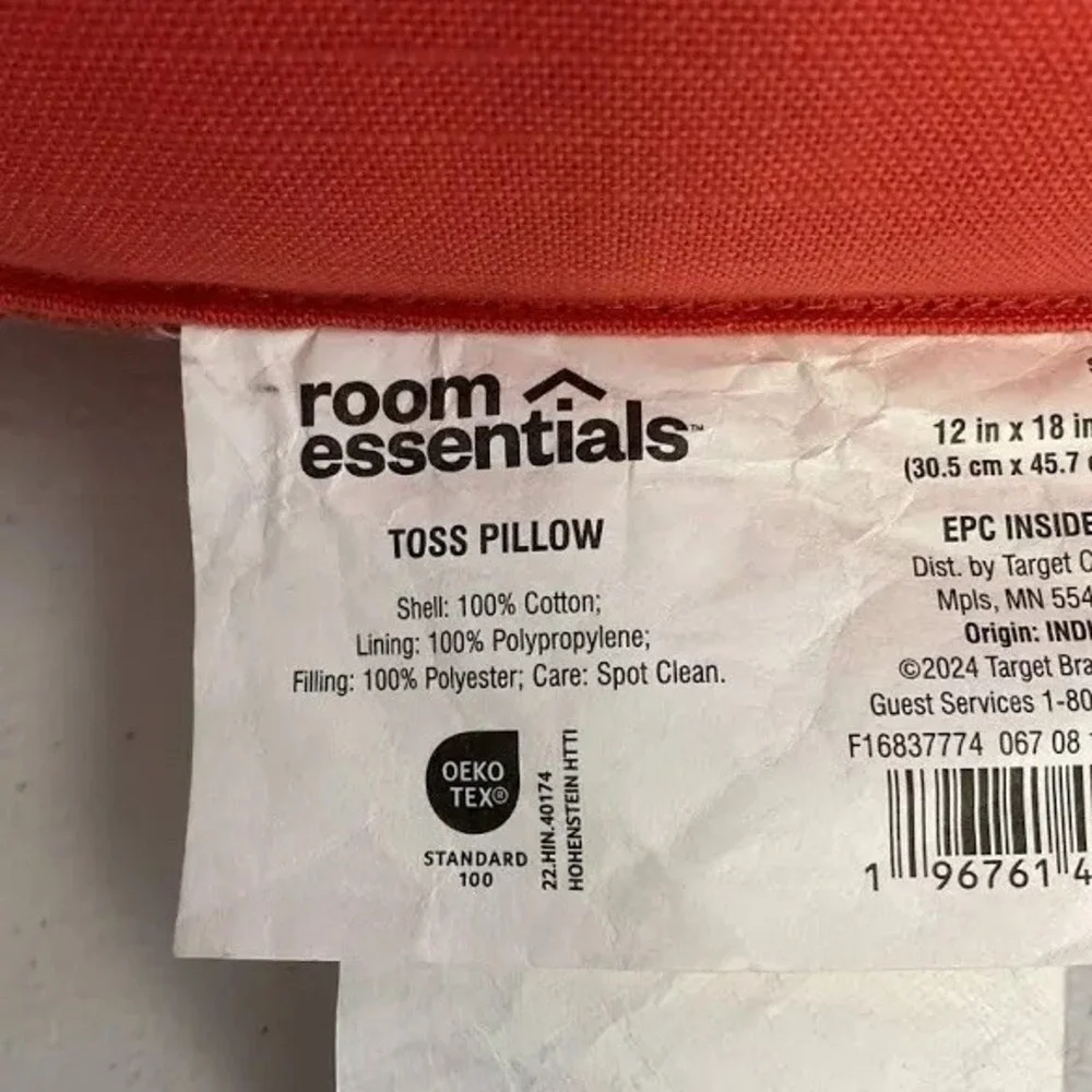 Red Throw Pillow by Room Essentials‎ 12x18